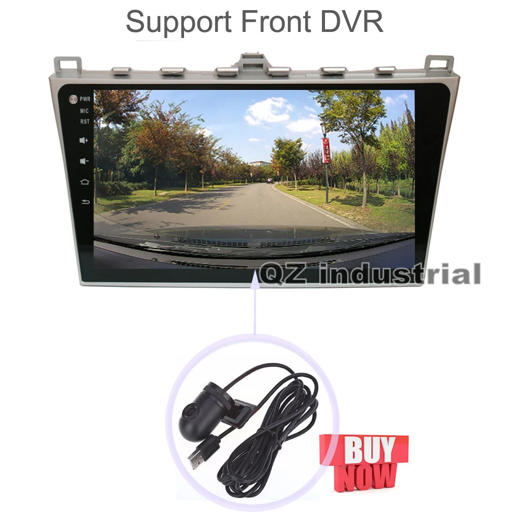 Flash Deal QZ industrail HD 10.2" 8core Android 8.1 T8 for MAZDA 6 Car DVD Player 2012-2014 with 3G 4G GPS WIFI BT Radio Navi SWC RDS Map 16