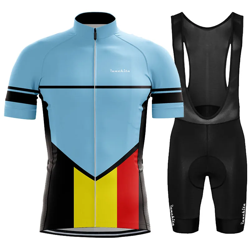 

2019 PRO TEAM RUNCHITA Cycling clothing Gel pad Shorts Bike Jersey set Ropa Ciclismo MTB Cycling Clothes Cycling Bicycle Clothes