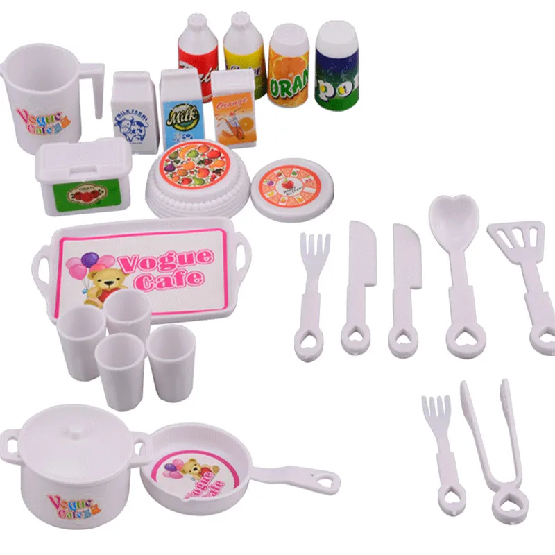 25 Pcs/Set Mini FurnitureToy Doll Accessories DIY Play Mini Simulation