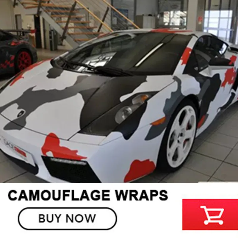 

Car Styling Camo Vinyl Wrap red gray white 5/10/15/20/25/30m Camouflage Vinyl Film Air Drain For Vehicle Auto Car Body Wraps