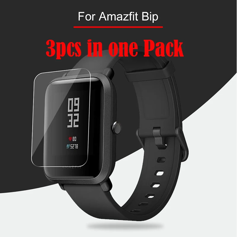 3 قطعة ل Xiaomi Huami Amazfit بيب السائل الزجاج واقي للشاشة لينة نامي (لا خفف من الزجاج) واقية ل Amazfit بيب