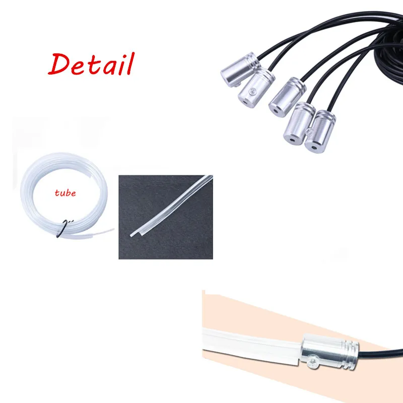 Voice Sound Active RGB LED Car Interior Light Multicolor EL Neon Strip Light Bluetooth Phone Control Atmosphere Light 12V 6M
