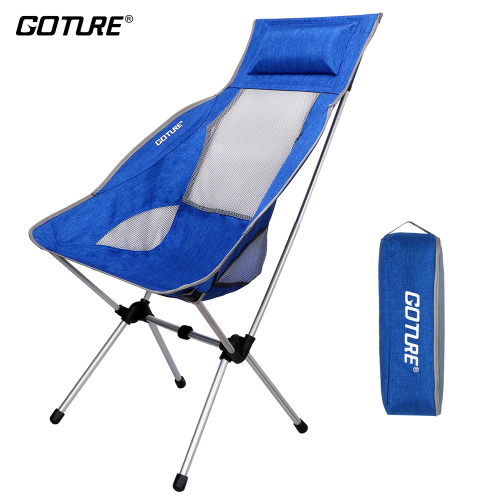 

Goture Ultralight Portable Folding Chairs 1000D Oxford Fabric Chair with Carry Bag For Outdoor Beach Camping Picnic Travelling