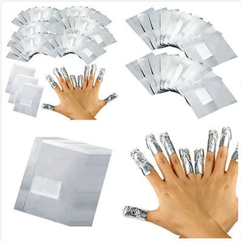 Nail Polish Remover Nail Gel Remover Nail Polish Remover Wraps 50-200 Pcs Nails Aluminum Foil Soaking Acrylic Gel Polishing Bag Remover