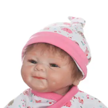 

reborn silicone dolls 42cm smile girl babies princess doll birthday holiday gift bedtime play house toy 16inches npkcollection