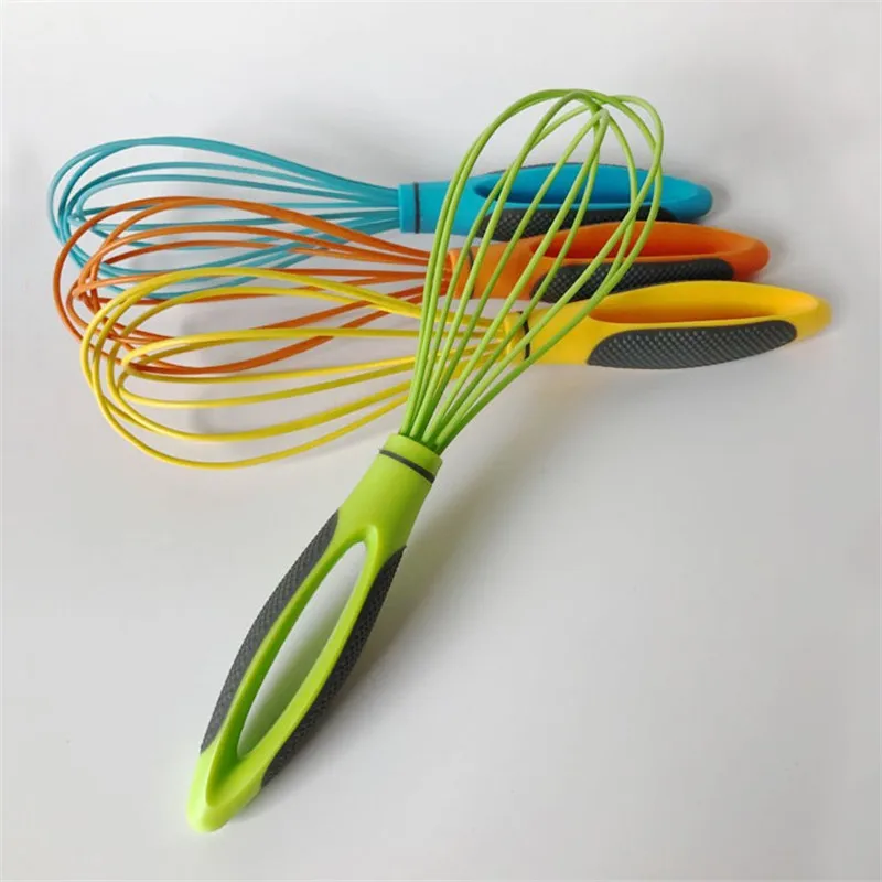 240pcs/lot 10 Inches Hand Egg Mixer Silicone Balloon Whisk Milk Cream Frother Kitchen Utensils for Blending Stirring