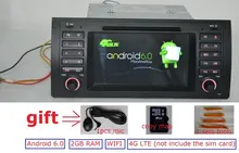 7 inch Android 6.0 for bmw E39,X5,M5,E53 car dvd,gps,wifi,4G lte,radio RDS,canbus,2GB RAM,quad core,1024×600,support dvr,russia