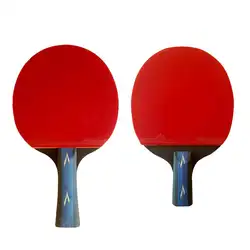 Углеродного волокна Настольный теннис ракетка Double Face прыщи-в ракетки резиновая настольного тенниса с мешком топ рекомендуется