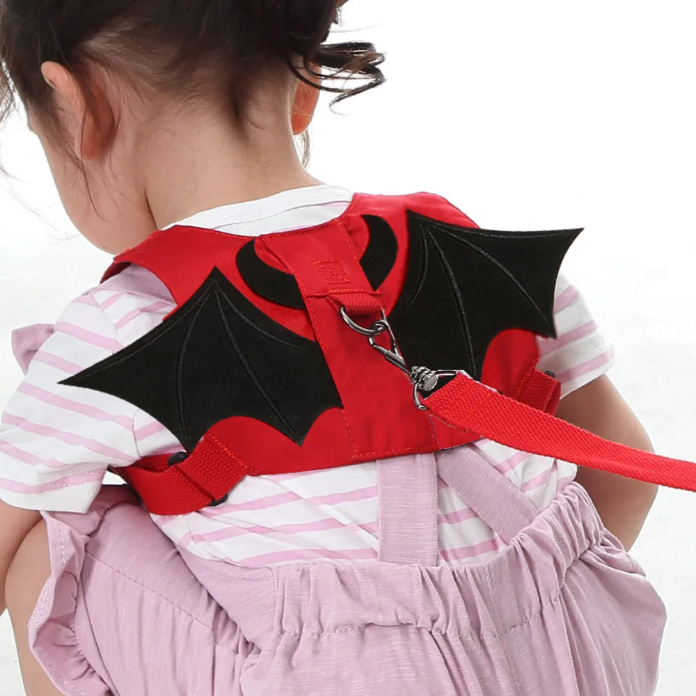 bat 1,5 м детские ремни безопасности анти-потерянный Walk пояс детские поводки ребенок прогулочная ручка ребенок открытый играть браслет ребенок ходунки безопасности - Цвет: bat