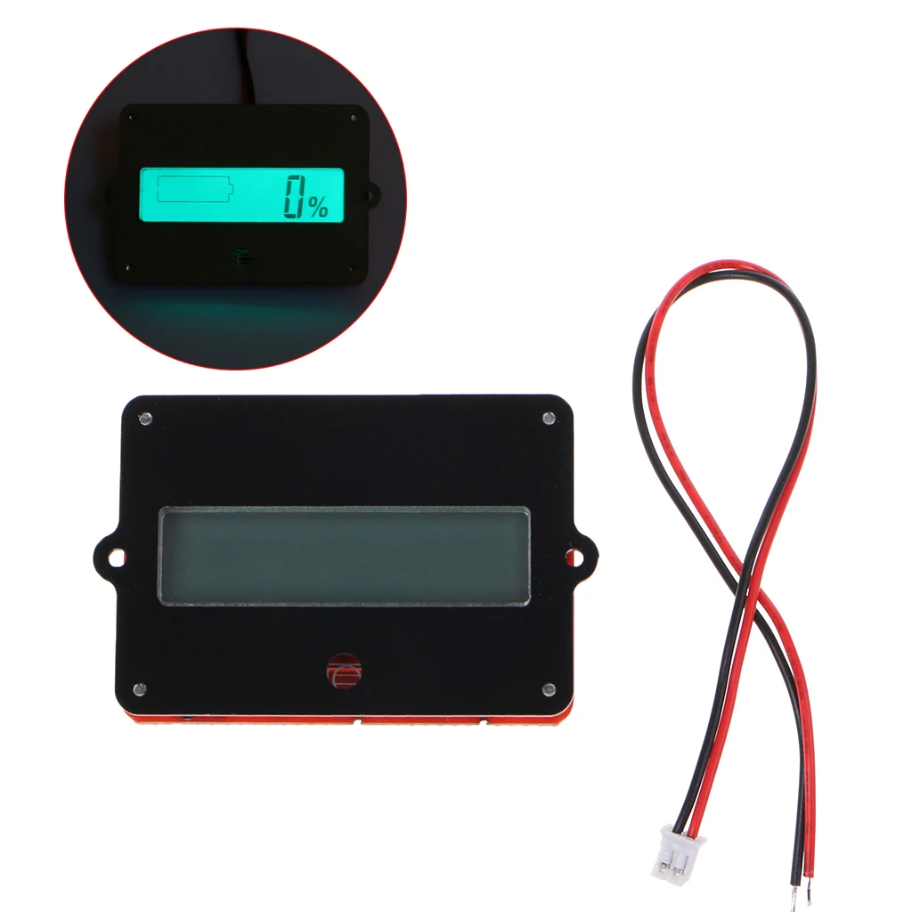 Батарея ёмкость тестер Индикатор для Lead-кислота, литий LiPo ЖК-дисплей 12 В 24 в 36 в 48 в