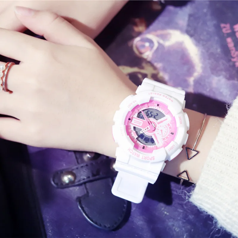 Электронные новые цифровые часы G Style Shock женские спортивные водонепроницаемые
