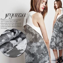 Глазурь ночь реальный супер красивый пион вырезанные цветы шифон Перспектива легкий чувство моды ткани на заказ