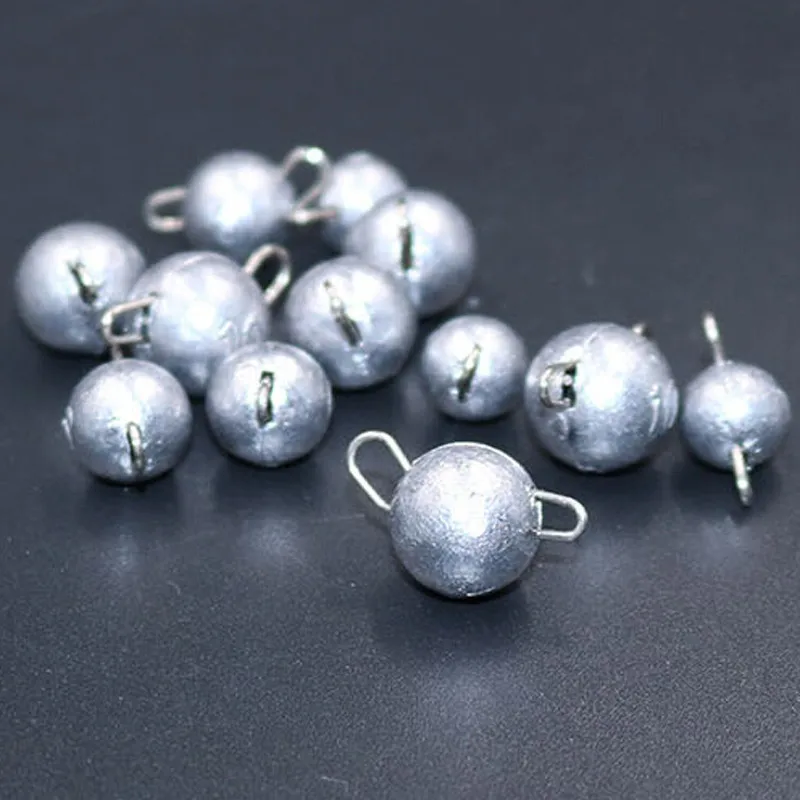 

New 10Pcs/lot Fishing Accessories Lead hook Jig Head Lead Deep Water Bullet Weight Soft Lure Baits Texas Fishing Accessories