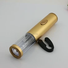 Электрический открывалка для бутылок вина золотого цвета