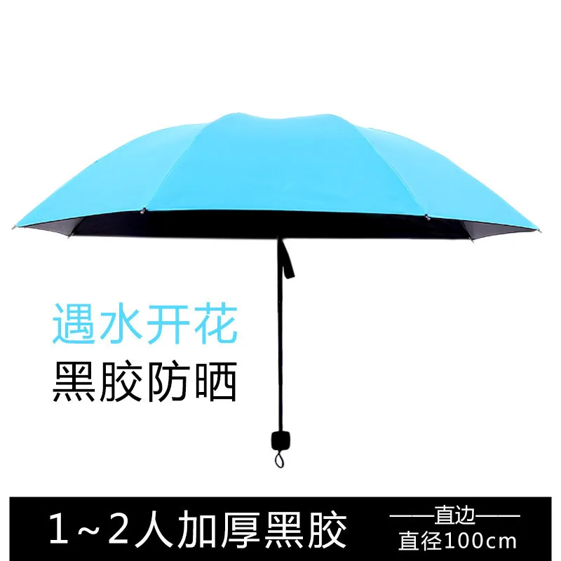 

NEW HOTPortable Mini Anti-uv Folding Compact Rain Sun Umbrella tri-folded umbrellafree shipping