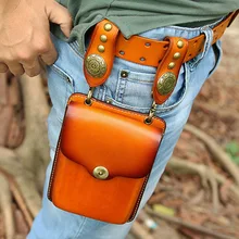 Коллекция абсолютно стиль поясная сумка, Кожаная поясная сумка, мужская повседневная многофункциональная сумка. Распродажа, байкерские поясные сумки