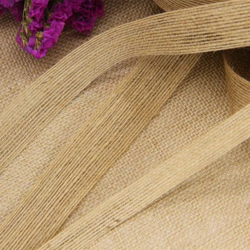 10 м натуральный джутовый плетеный пояс, Hessian из мешковины, лента в деревенском стиле для свадебной вечеринки, цветочная упаковка, Декор, поставка
