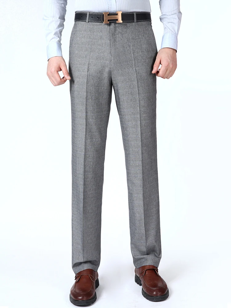 

Mu Yuan Yang 2018 New Arrivals Silk Pants Anti-wrinkle Free Ironing Trousers For Men Summer Thin Men's Suit Pants High Quality