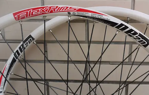 ALEX DP20 Novatec HUB Disc wheelset WHEEL SET RED WHITE 26 inch MTB HAND BUILD