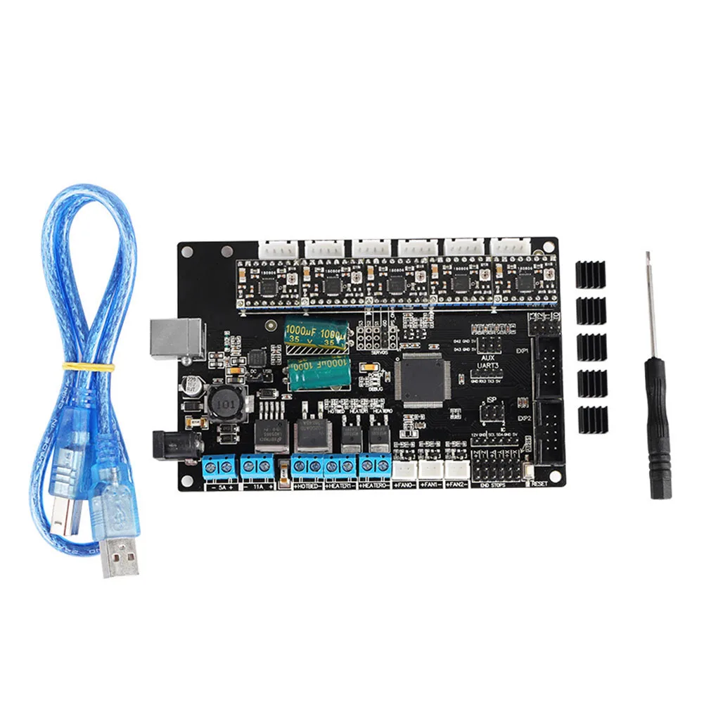 Новая горячая материнская плата + 4988 Mega2560 RAMPS1.4 4-слойная контроллера PCB для RepRap 3D