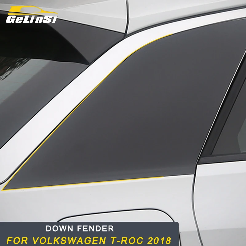 

GELINSI For Volkswagen T-ROC 2018 Rear window strip trim Exterior Accessories Auto car