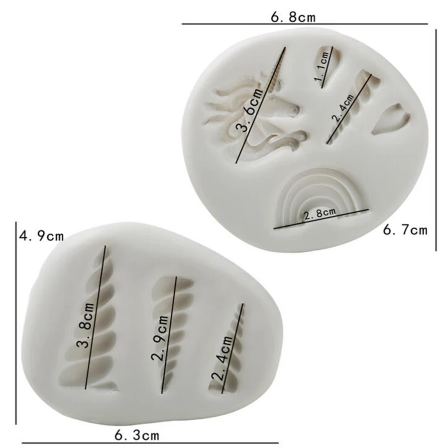 

Unicorns Shape Silicone Molds Chocolate Mold DIY Handmade Cake Chocolate Making Tool Cake Decorating Tools Molds B043/B042