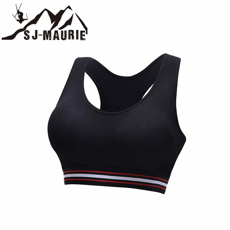 SJ-Maurie спортивная одежда пуш-ап бюстгальтеры для женщин наборы для бега Рубашки Для Йоги+ штаны для занятий фитнесом, тренировочная одежда для бега, спортивный костюм - Цвет: Top only