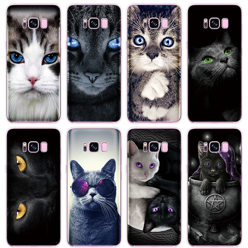 

TPU Cat Funda Cover For Samsung Galaxy A3 A5 A6 A6s A7 A8 A8s A9 Plus Star 2016 2017 2018 Soft A10 A30 A50 Note 3 4 5 8 9 Cases
