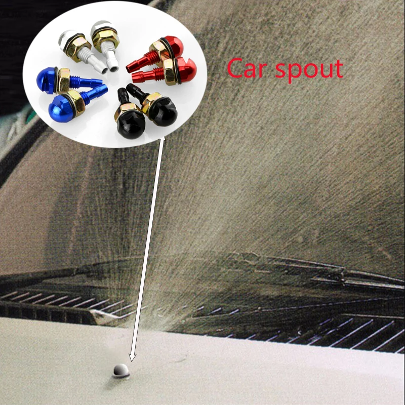 2pcs Car Styling Washer Clean Wiper Nozzle Spout For Mercedes Benz W211 W203 W204 W210 W205 W212 W220 AMG Jaguar XE XF XJ