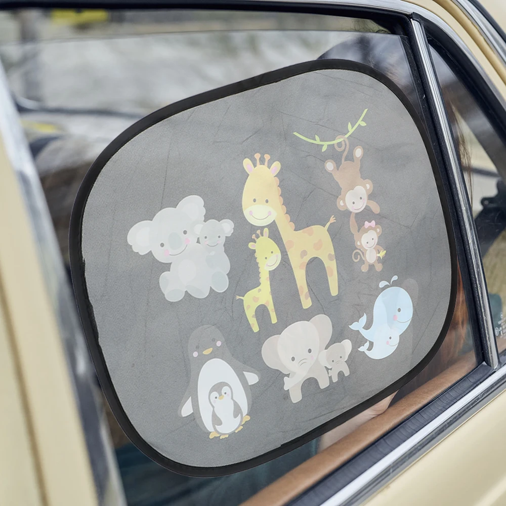 LEEPEE автомобиль-Стайлинг мультфильм 2 шт. Автомобильная занавеска ветер экран боковое окно экран солнцезащитные очки лобовое стекло тени авто защита от солнца