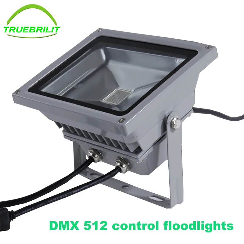 

DC24V 20W 30W 50W RGB DMX LED flood light lamp outdoor LED floodlight support DMX512 control 6pcs/lot