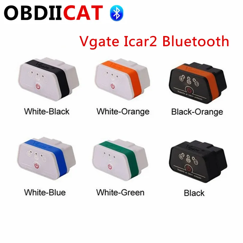 50 шт./лот DHL Бесплатная Vgate icar2 Bluetooth OBD2 автомобиля диагностический инструмент ИКАР 2 bluetooth ELM327 OBD 2 автоматический сканер elm 327 Code Reader