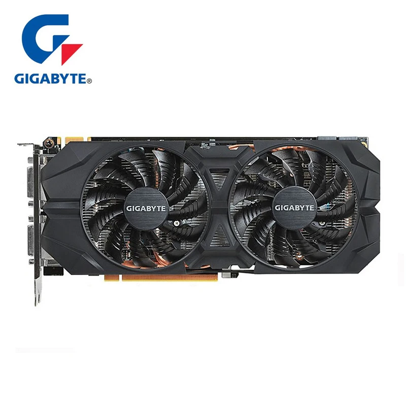 Видеокарта GIGABYTE GTX 960 с видеокартой NVIDIA GeForce GPU 2GB 128Bit GDDR5 для ПК Hdmi Dvi игр VGA б/у