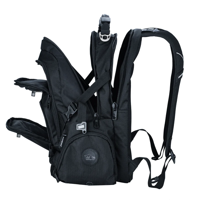  black waterproof Backpacks for Men 17 Inch Laptop backpack Laptop Rucksacks Male Water Resistant me