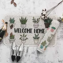 Прочный ПВХ Шелковый петля пылезащитный внутренний наружный дверной коврик загрузочный скребок ковер внутри или снаружи входная дверь коврик и ковер