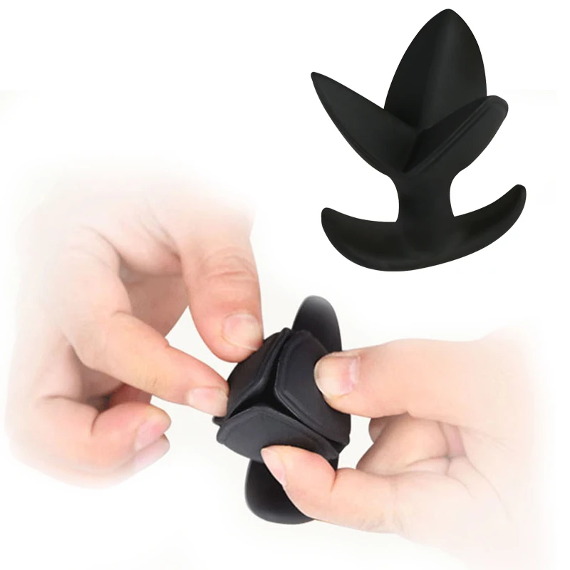 Gay Erotic Toys Flower Opening Anal Plug Soft Silicone Butt Expander G Spot Prostate Stimulator Anus Dilator | Красота и здоровье