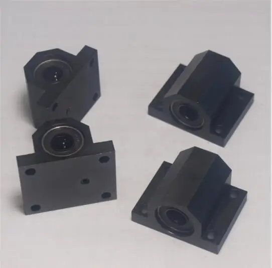 cheap Funssor 4 pcs Lulzbot TAZ 3D printer upgrade metal aluminum alloy bed frame Y axis table bed frame bearing holder kit