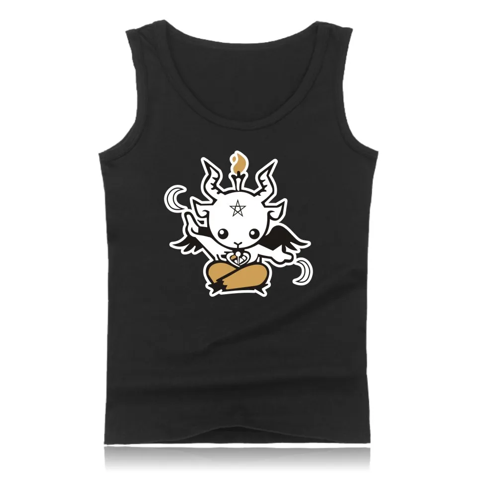 

Satan Cartoon Casual Cotton Plus Size Muscle Tank Tops For Men Summer Vests And Cool Character Bodybuilding Tank Tops Men