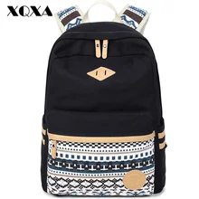 XQXA Mochilas de Alta Calidad de las mujeres Bolsa de Ordenador Portátil Mochila Escolar de Impresión para Las Niñas Adolescentes Mochila Masculina Mochila