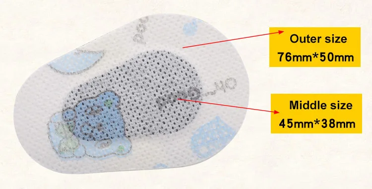 20 шт. дышащий глаз патч группа медицинской помощи стерильные площадку для глаз пластырей аптечка Для детей глаз фильм туалетный
