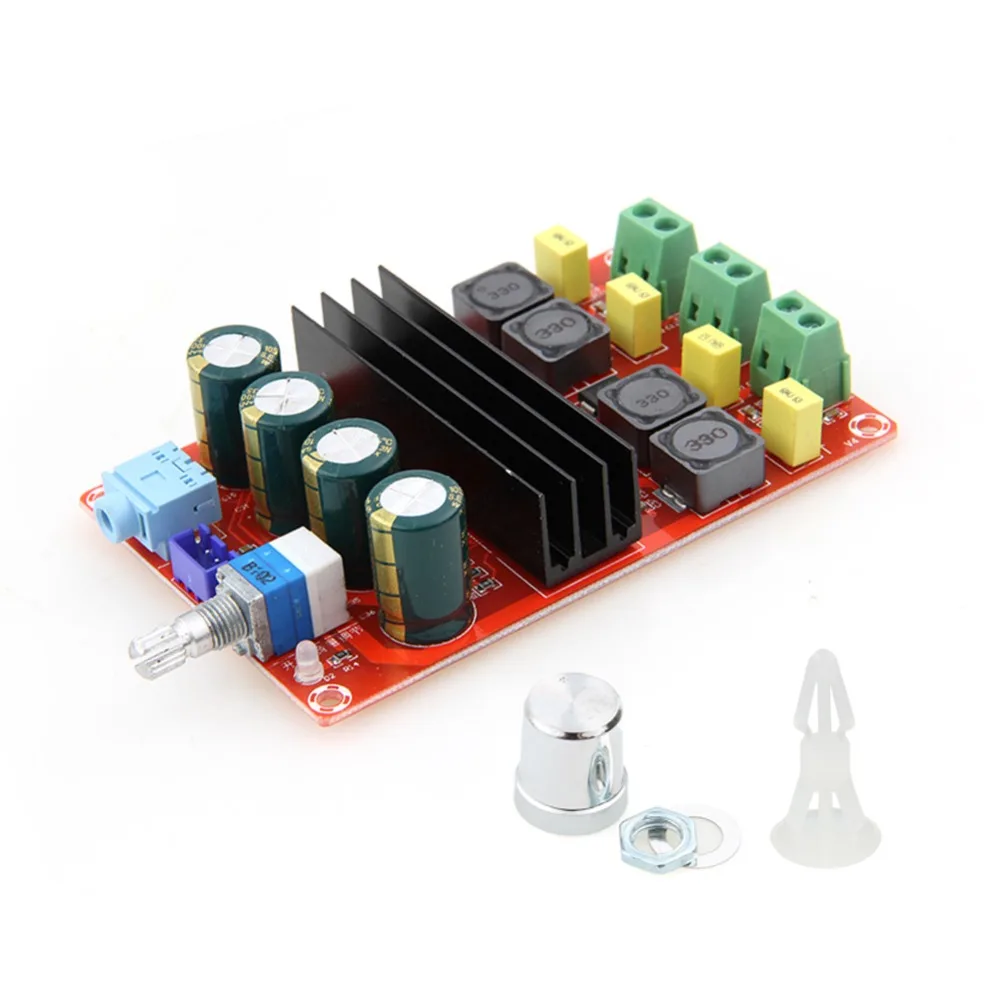 

TPA3116 2 x 100W Dual Channel Digital Amplifier Board Audio Module 12V-24V Digital IC High Resolution High Frequency Response