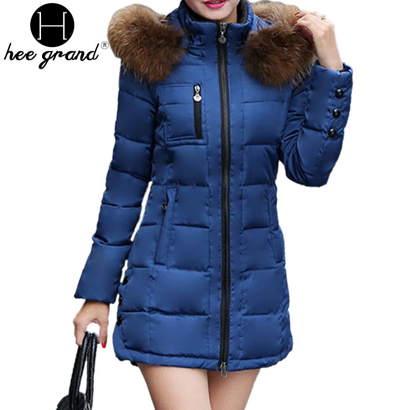 Women Winter Coat 2017 Fashion Slim Artificial Fur Hooded