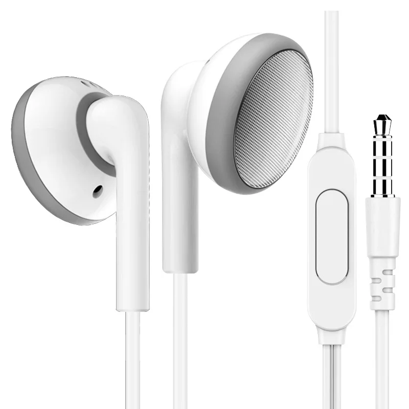 

Universal 3.5mm Flat Noise Isolating Stereo Bass Earphone In Ear Wired Earbuds Stereo Headset with Mic 0426C