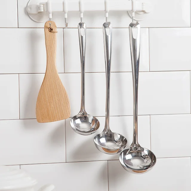 3 Sizes Soup Spoon Ladle Rice Soup Spoon Tableware Meal Dinner Serving