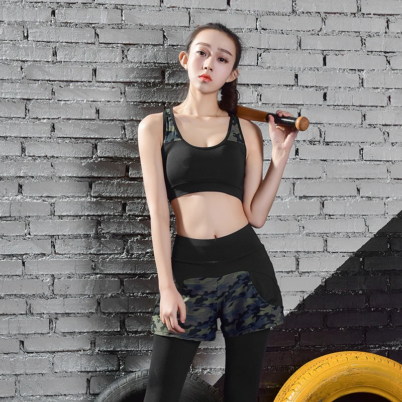 

2018 Plus Size Sportswear For Women Yoga Sets High Elasticity Sports Bra Jogging Suits Sexy Yoga Pants For Women Absorbent M-3XL