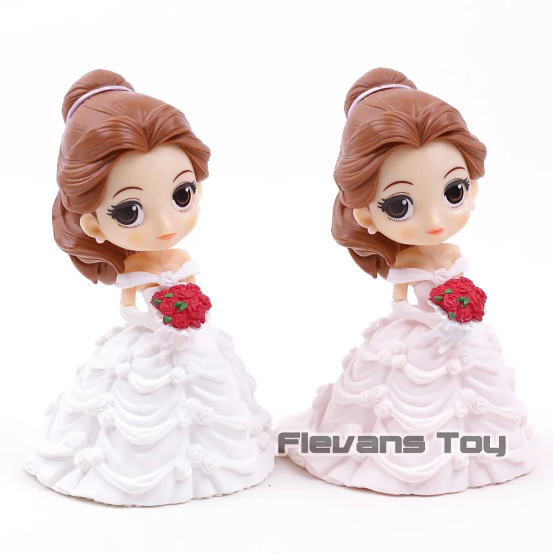 

Q Posket Characters Beauty and the Beast Princess Belle Wedding Dress PVC Figure Collectible Model Toy Doll