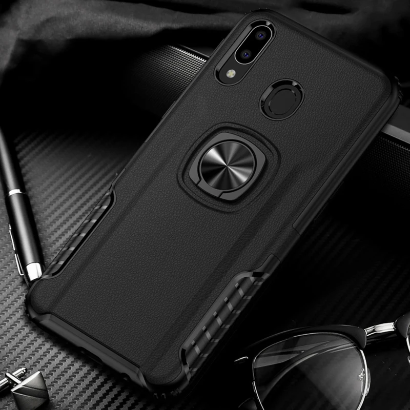 

Toraise For Samsung m20 Case Metal Ring Car Stand Silicone Case for Samsung Galaxy m10 M30 M40 A6 Plus 2018 A80 j7 neo a10 a20 e