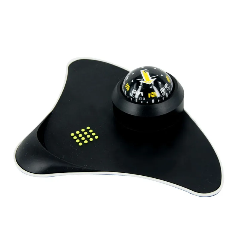 

Hypersonic Car Deluxe Compass With Anti-Slip Mat For Car Dashboard Mat
