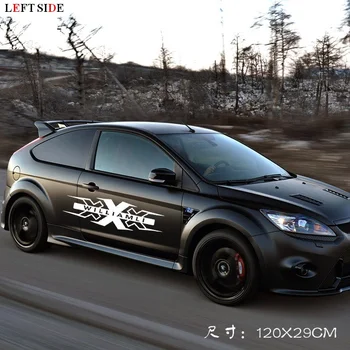 

LEFT SIDE Car Stickers Simple Design Car-detector Personality Window Door Body Waterproof High Quality No Color Fade
