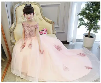 

Top Quality Excessive Summer Kids Dresses For Girls Kids Wedding Dress Teenagers Embroider Party Dress For Girls Costumes 1-12y